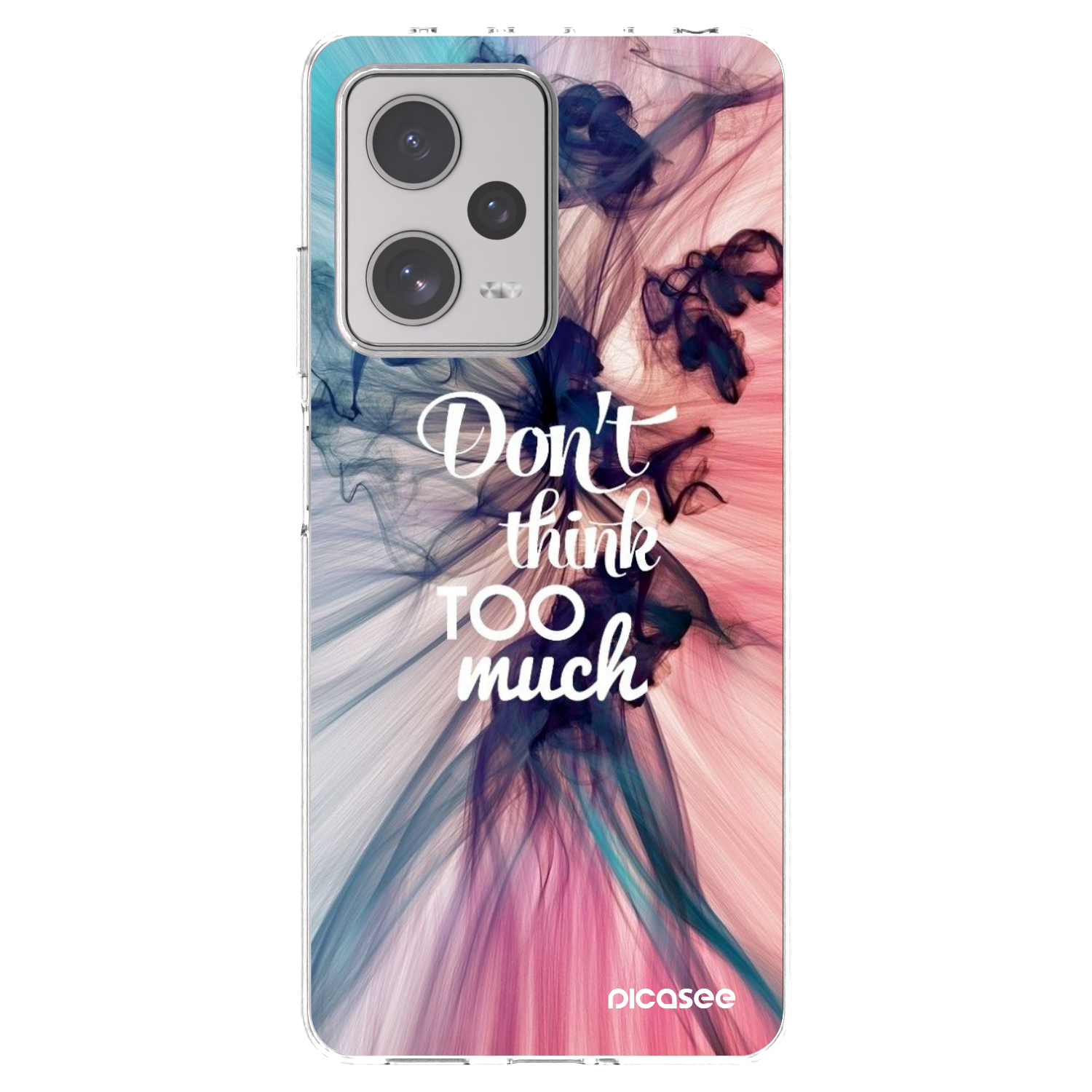 Picasee silikonska prozirna maskica za Xiaomi Redmi Note 12 Pro+ 5G - Don't think TOO much