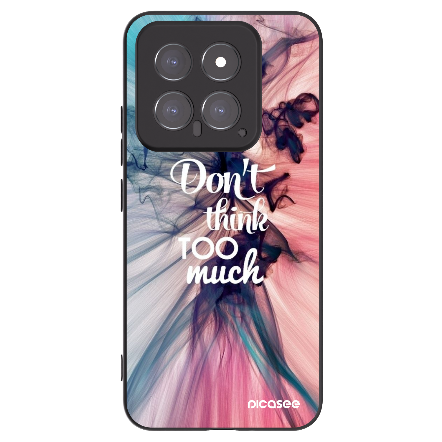 Picasee crna silikonska maskica za Xiaomi 14 - Don't think TOO much
