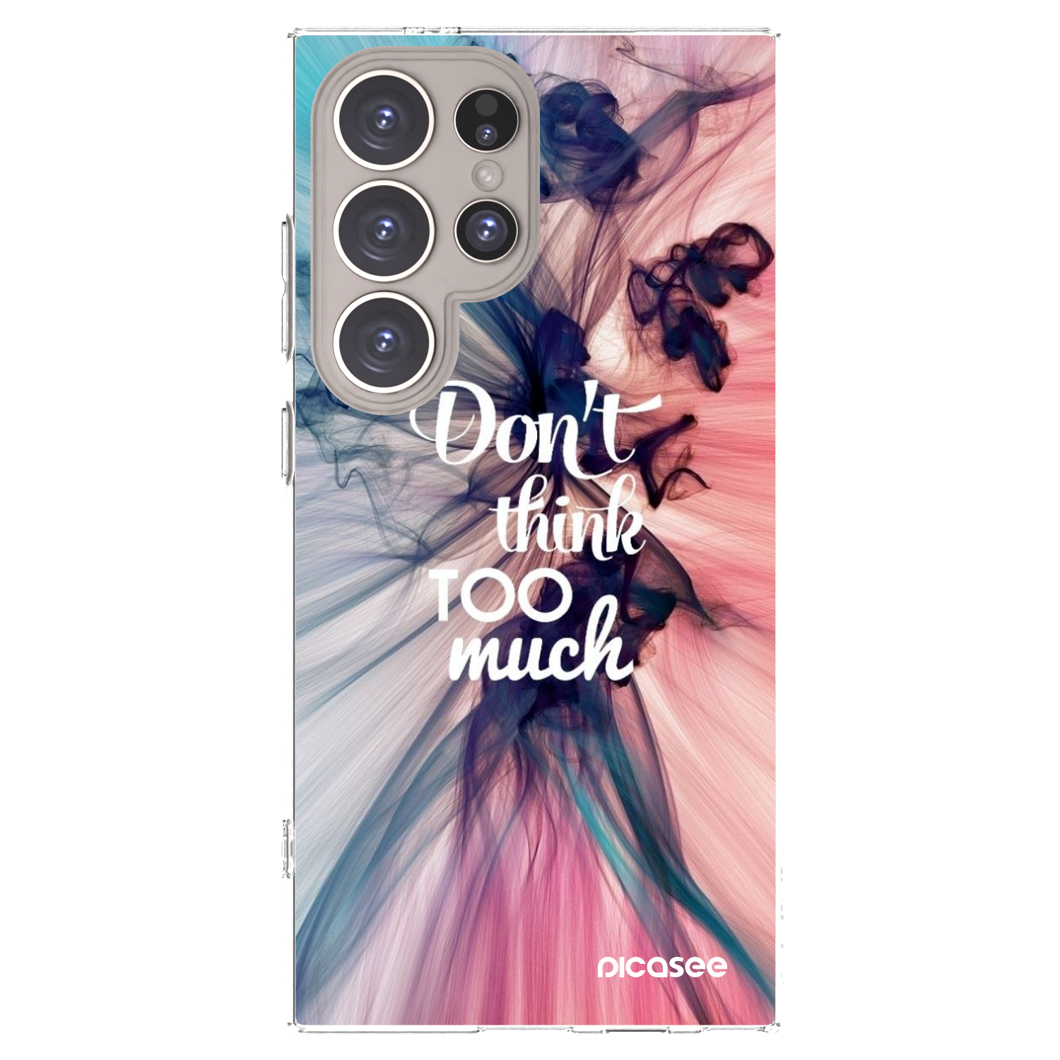 Picasee silikonska prozirna maskica za Samsung Galaxy S24 Ultra S928B 5G - Don't think TOO much