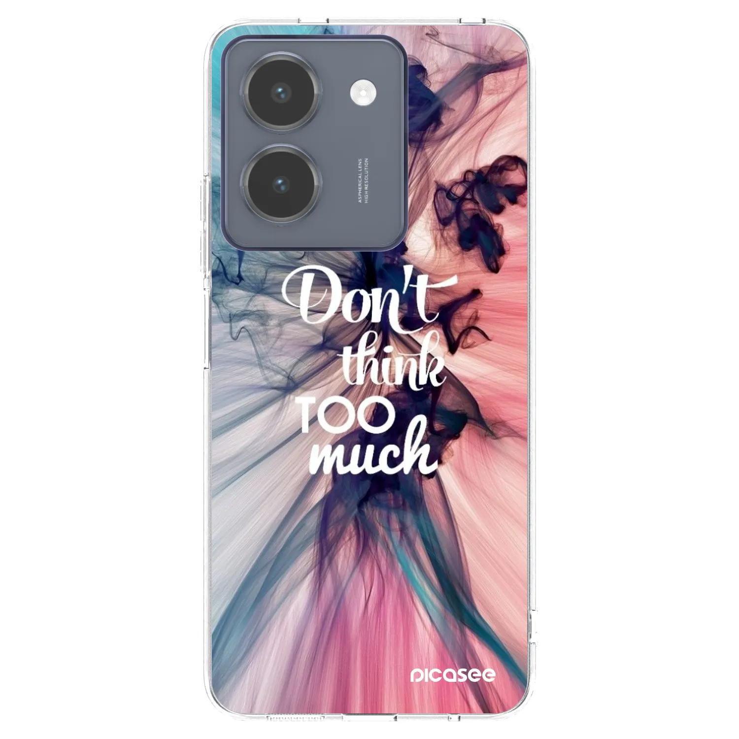 Picasee silikonska prozirna maskica za Vivo Y36 4G - Don't think TOO much