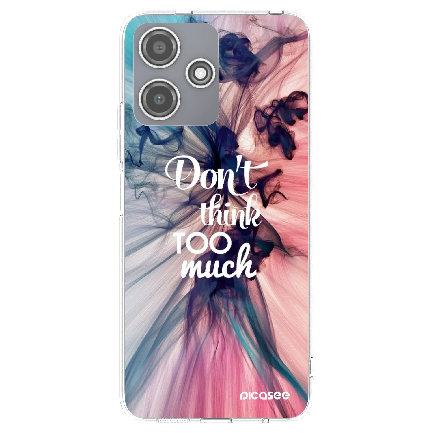 Picasee silikonska prozirna maskica za Xiaomi Redmi 12 5G - Don't think TOO much