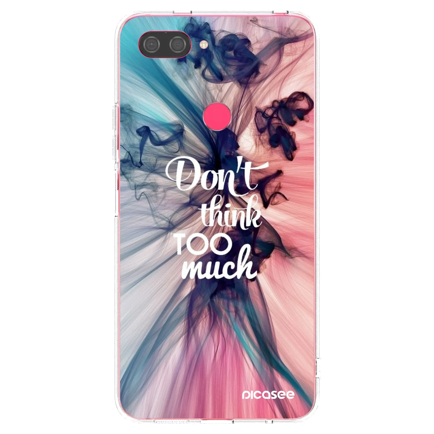 Picasee silikonska prozirna maskica za Xiaomi Mi 8 Lite - Don't think TOO much