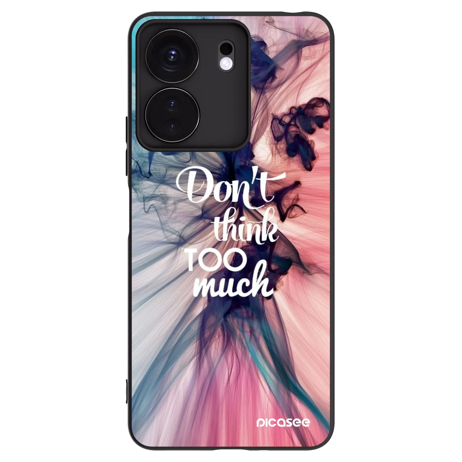 Picasee crna silikonska maskica za Xiaomi Redmi 13C 4G - Don't think TOO much