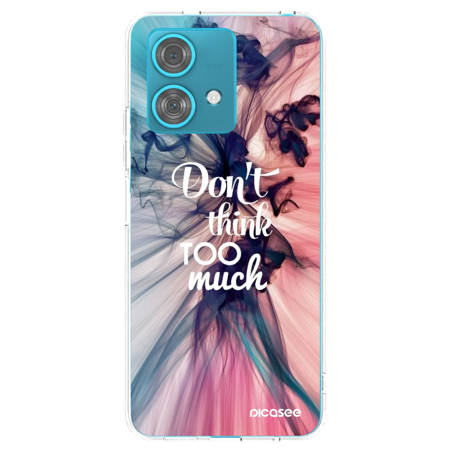 Picasee silikonska prozirna maskica za Motorola Edge 40 Neo - Don't think TOO much