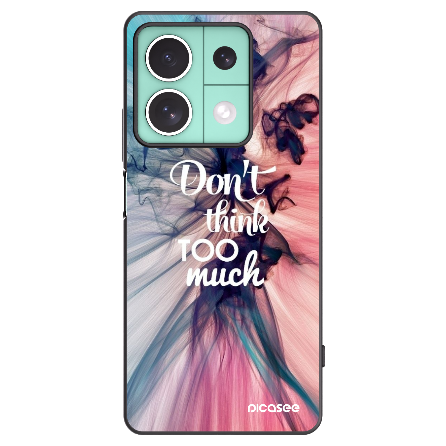 Picasee crna silikonska maskica za Xiaomi Redmi Note 13 5G - Don't think TOO much