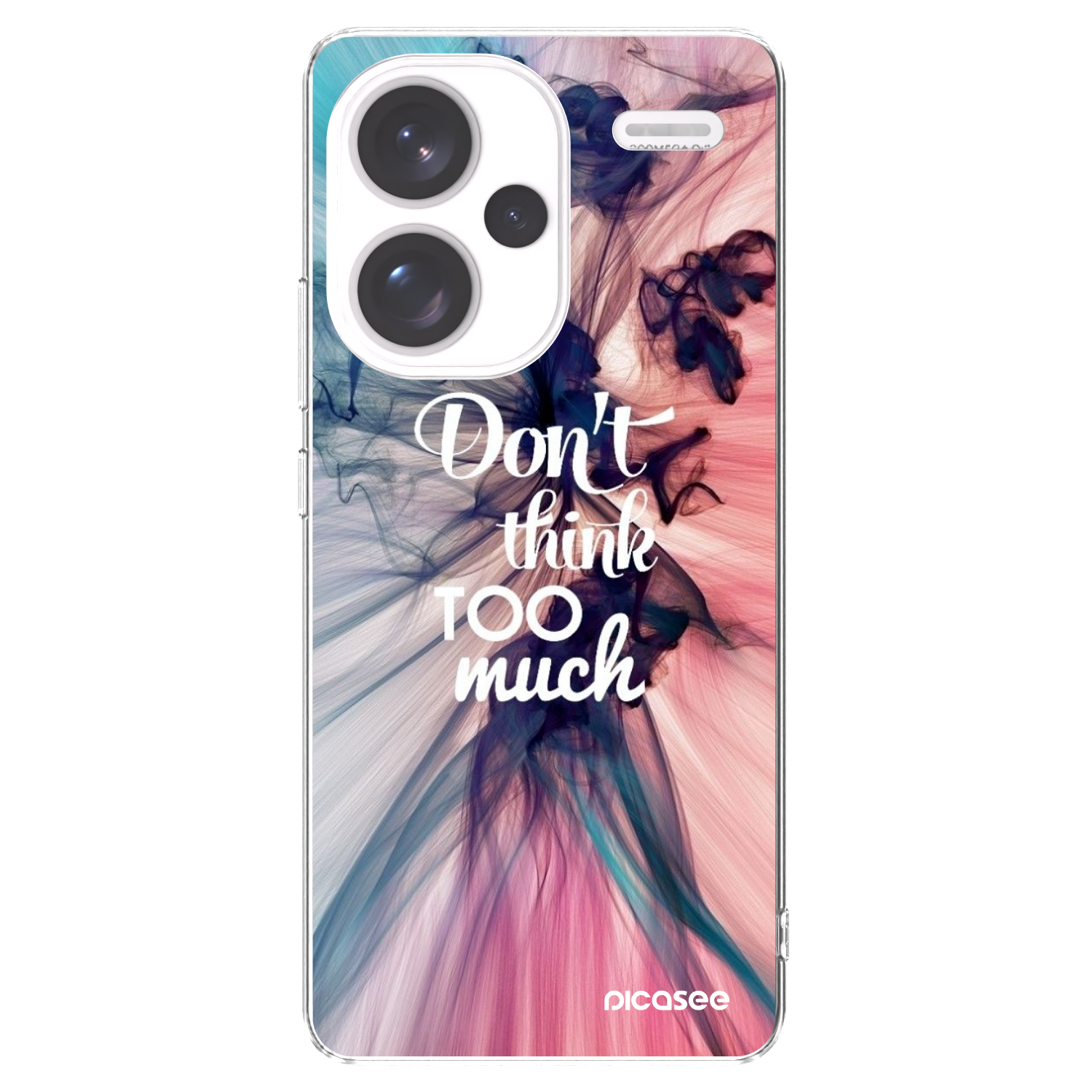 Picasee silikonska prozirna maskica za Xiaomi Redmi Note 13 Pro+ 5G - Don't think TOO much
