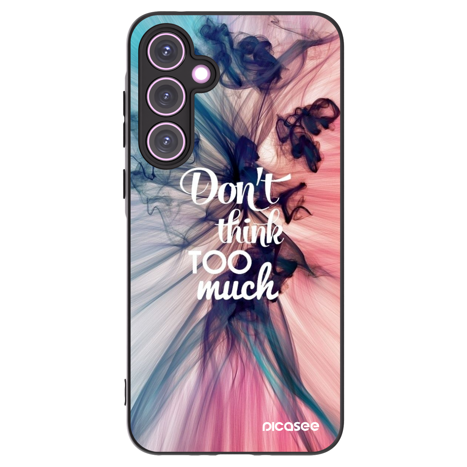 Picasee crna silikonska maskica za Samsung Galaxy A35 5G A356B - Don't think TOO much