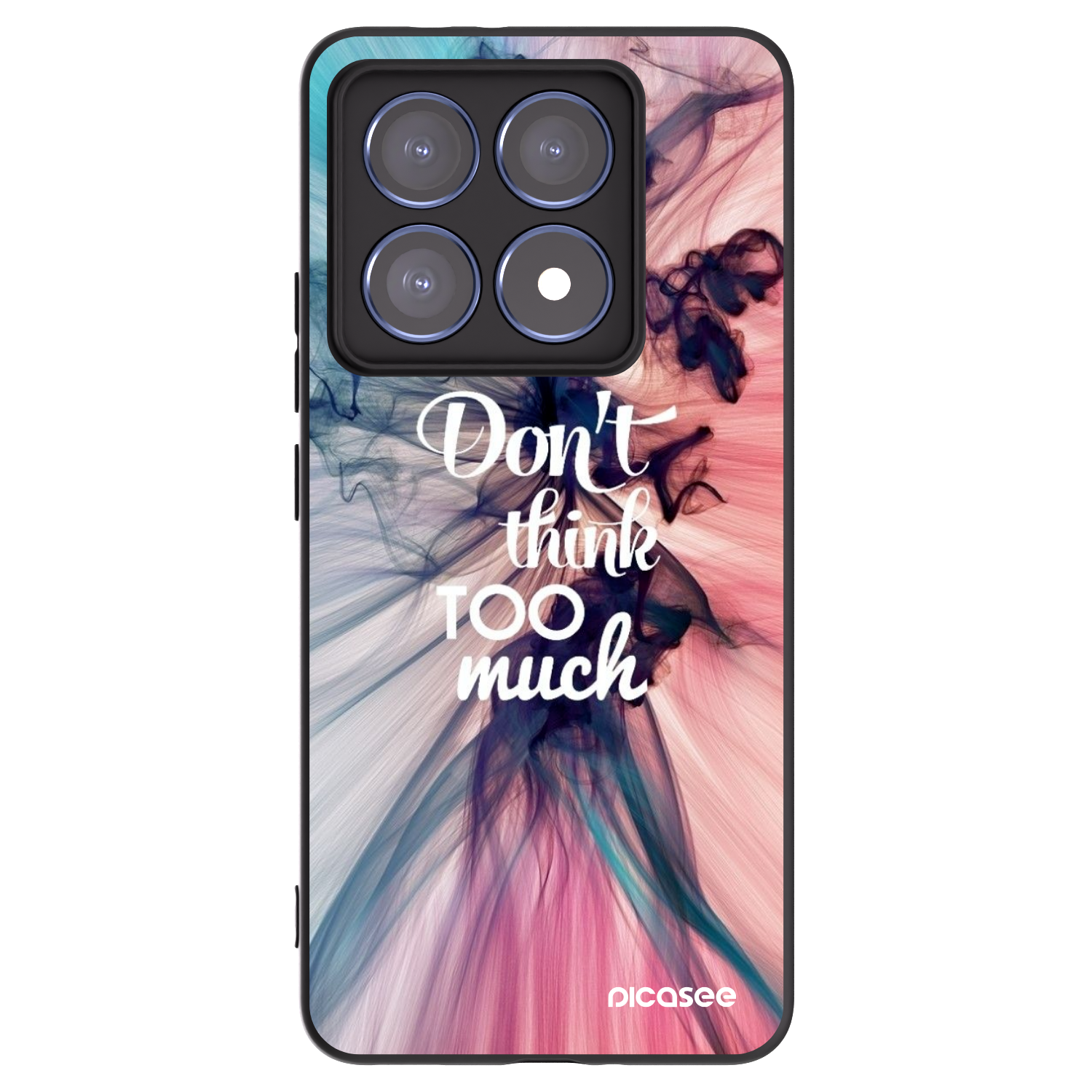 Picasee crna silikonska maskica za Xiaomi 14T Pro - Don't think TOO much