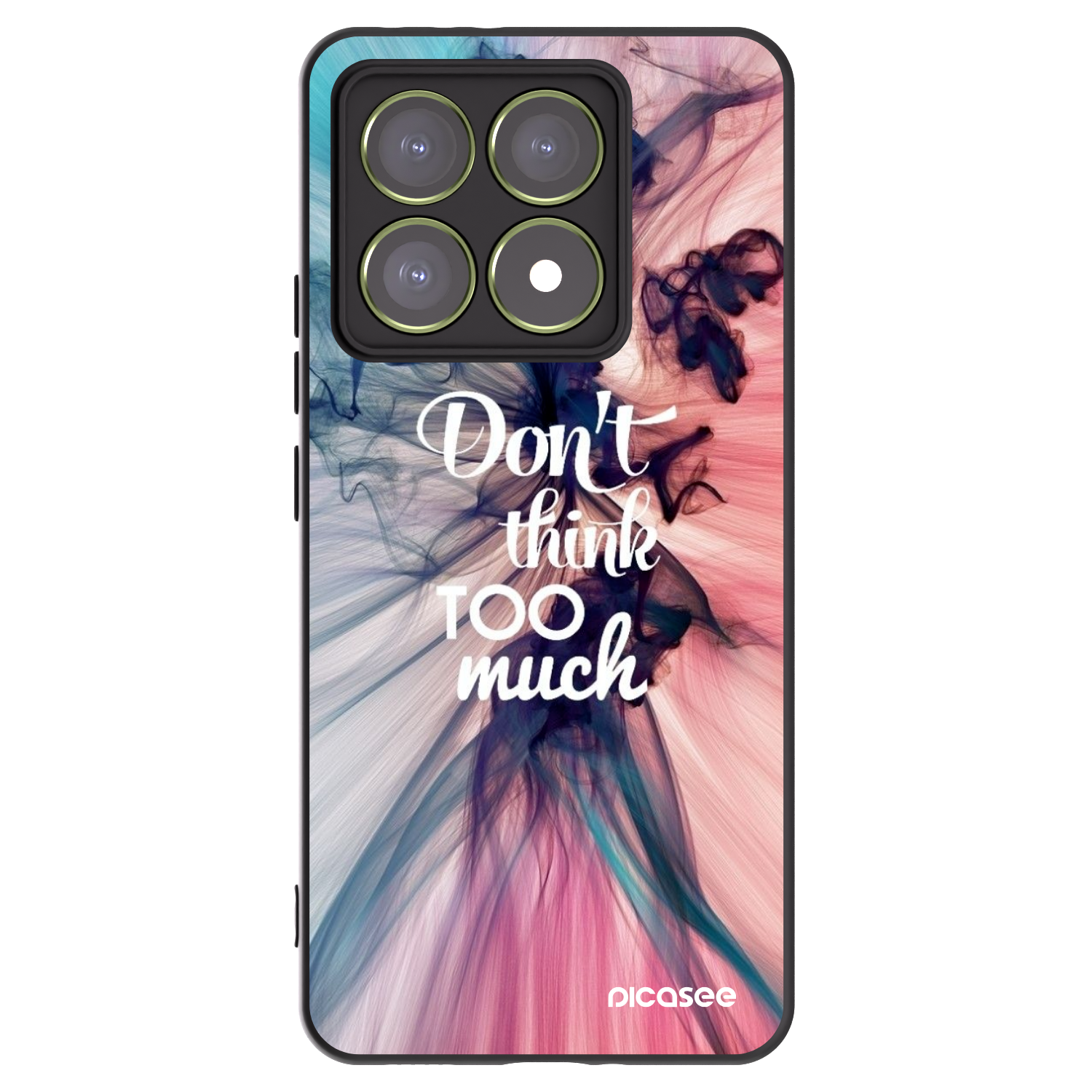 Picasee crna silikonska maskica za Xiaomi 14T - Don't think TOO much