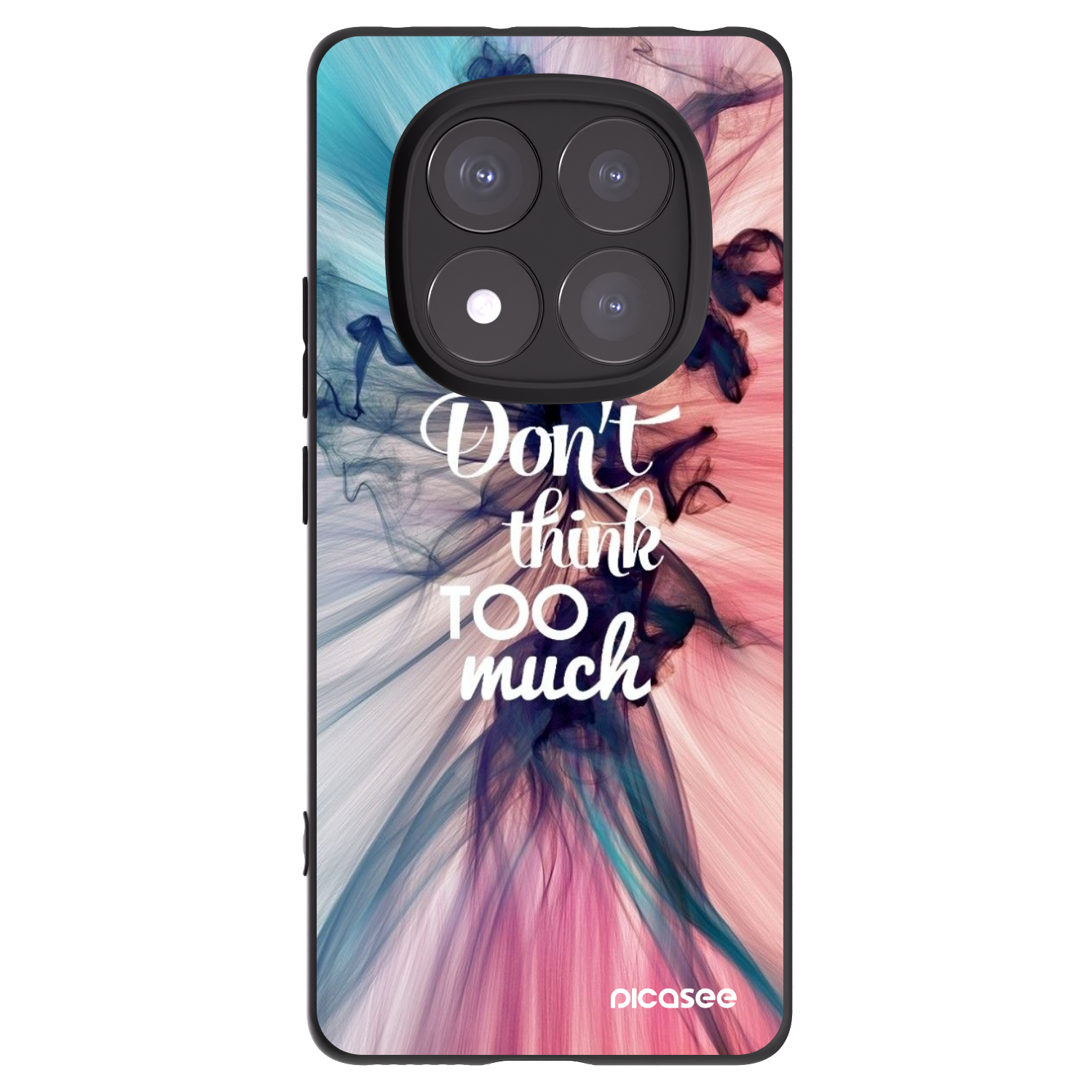 Picasee crna silikonska maskica za Xiaomi Redmi Note 14 Pro+ 5G - Don't think TOO much