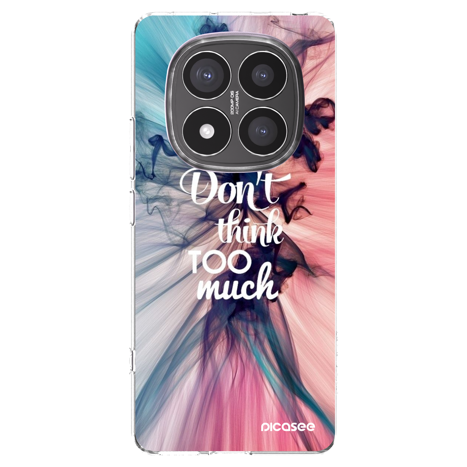 Picasee silikonska prozirna maskica za Xiaomi Redmi Note 14 Pro+ 5G - Don't think TOO much