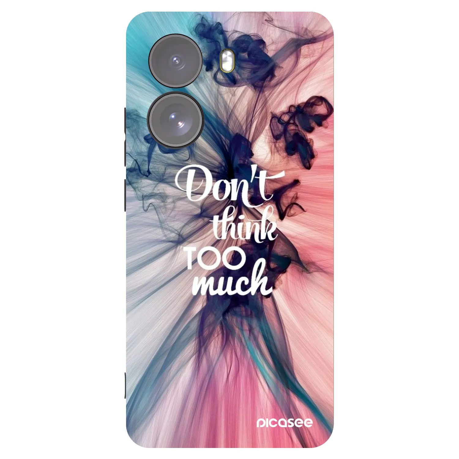 Picasee crna silikonska maskica za Xiaomi Poco X7 - Don't think TOO much