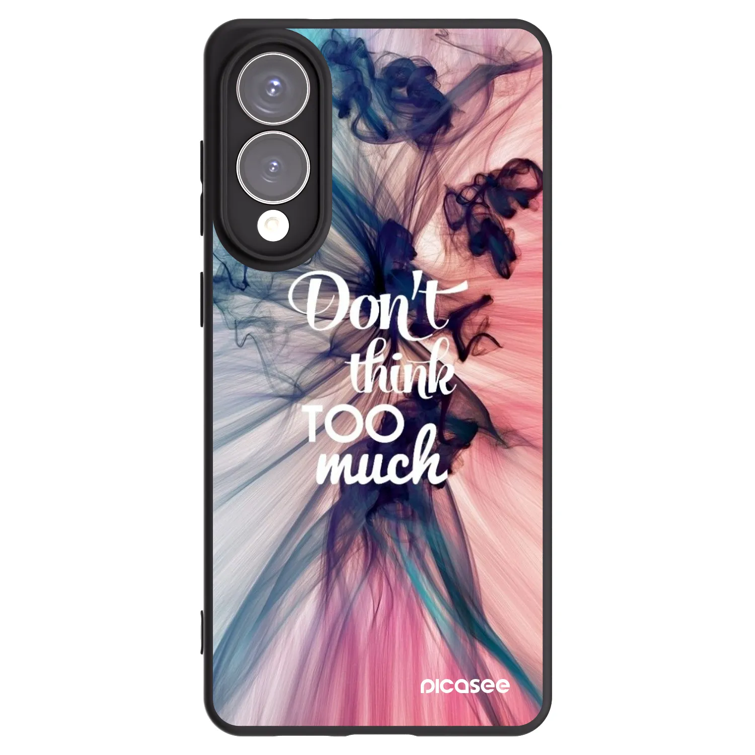 Picasee crna silikonska maskica za Samsung Galaxy S25 Edge 5G - Don't think TOO much
