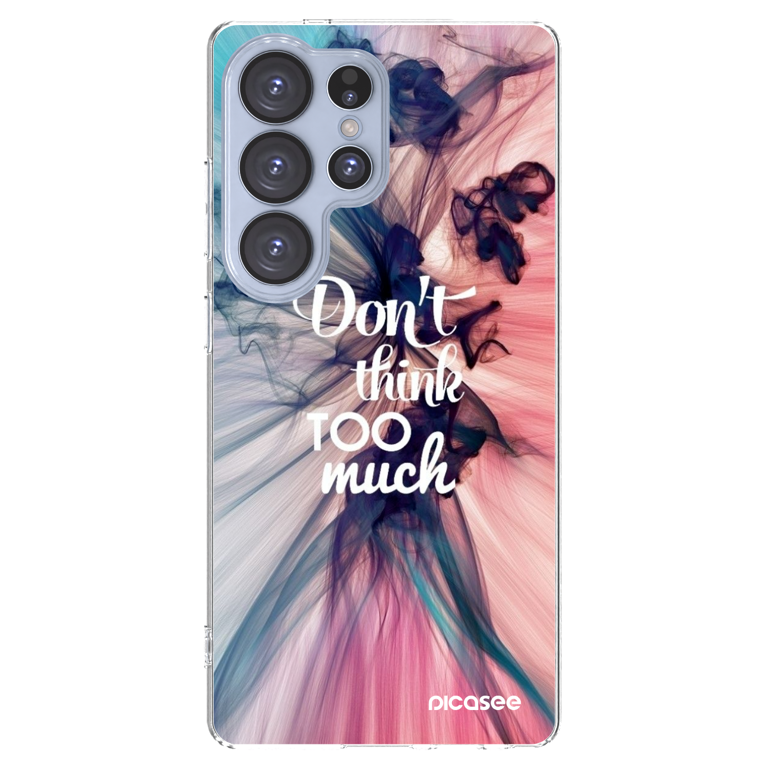 Picasee silikonska prozirna maskica za Samsung Galaxy S25 Ultra 5G - Don't think TOO much