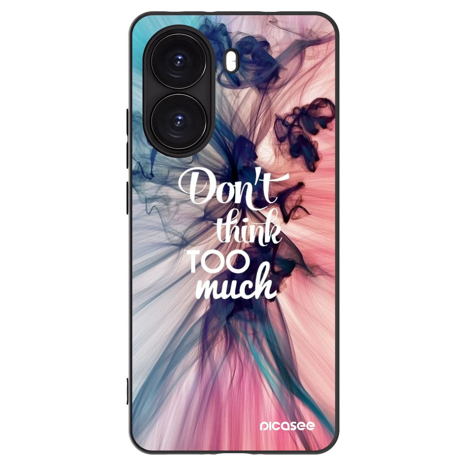 Picasee crna silikonska maskica za Xiaomi Poco X7 Pro 5G - Don't think TOO much