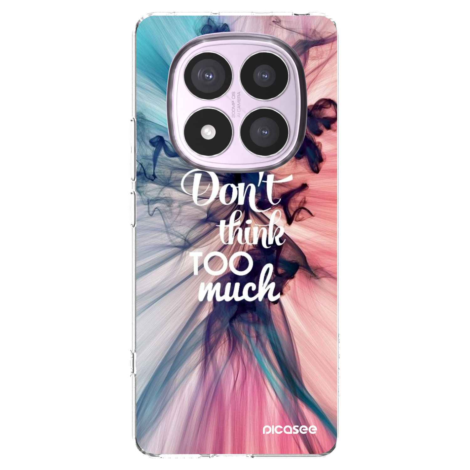 Picasee silikonska prozirna maskica za Xiaomi Redmi Note 14 Pro 4G - Don't think TOO much