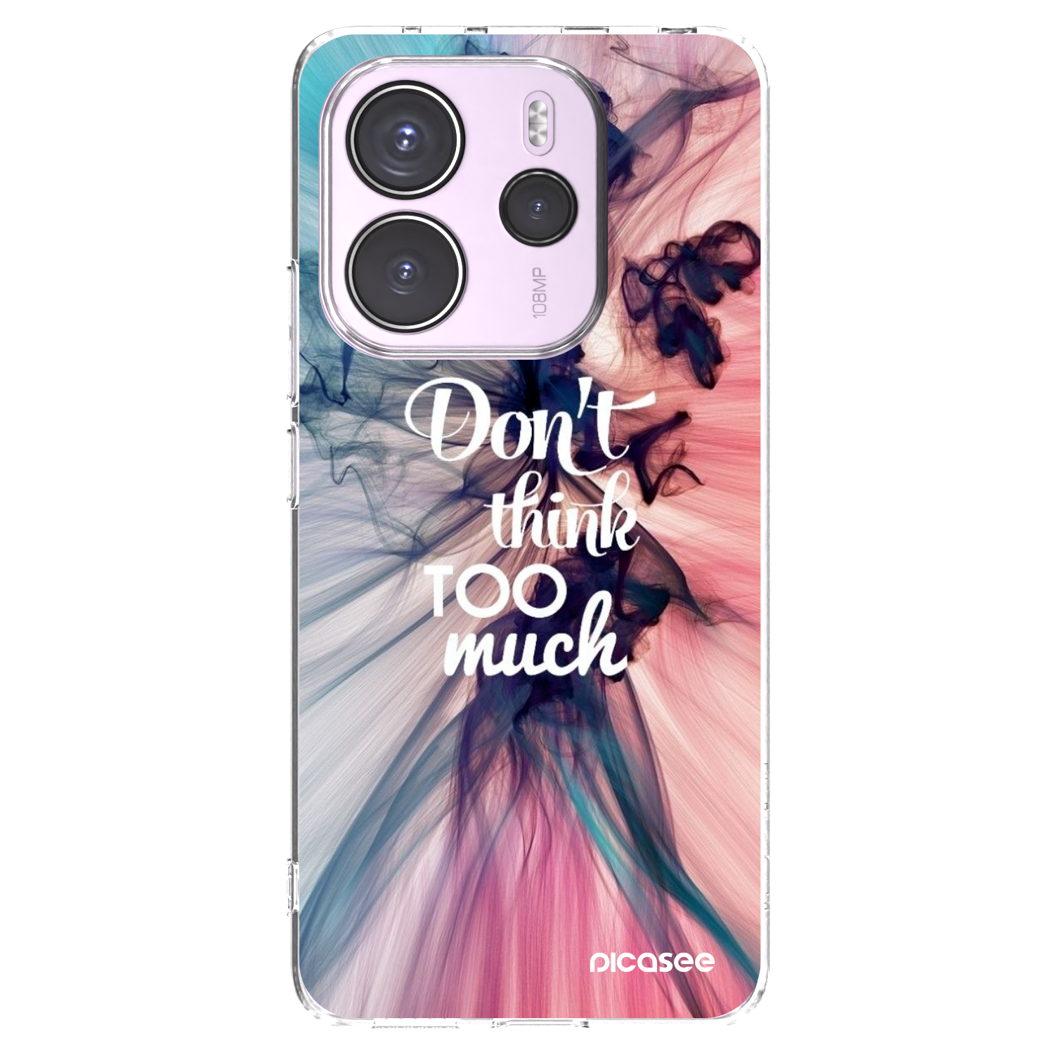 Picasee silikonska prozirna maskica za Xiaomi Redmi Note 14 4G - Don't think TOO much
