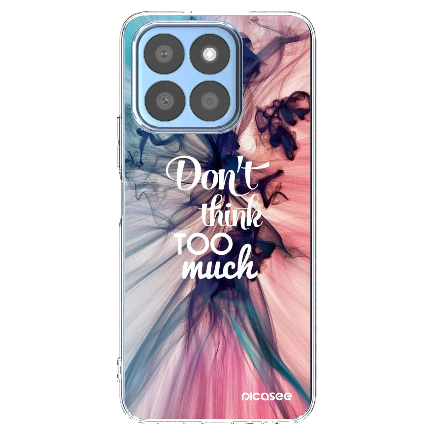 Picasee silikonska prozirna maskica za Honor X8c - Don't think TOO much