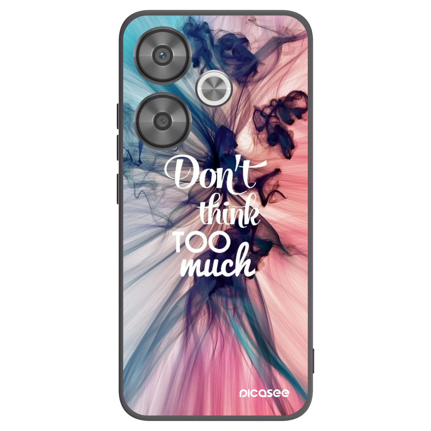 Picasee crna silikonska maskica za Xiaomi Poco F6 - Don't think TOO much