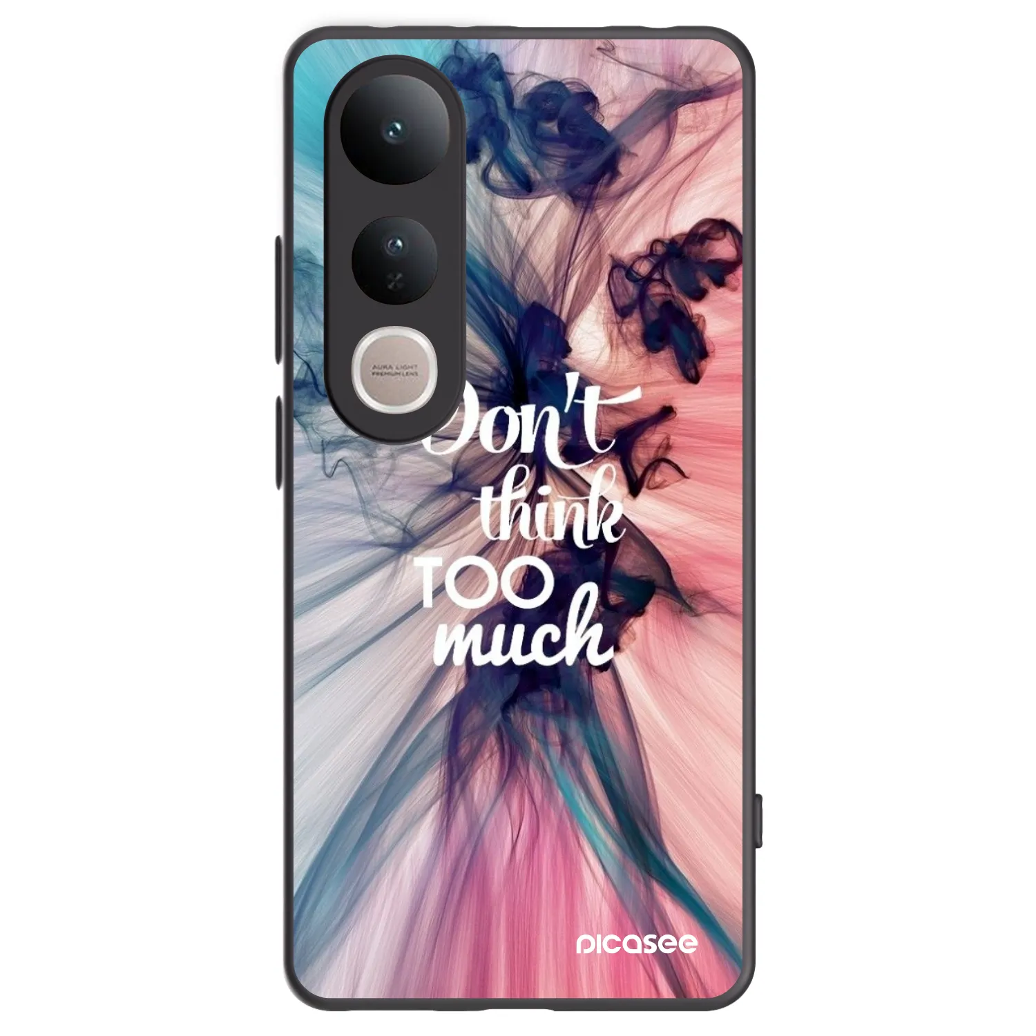 Picasee crna silikonska maskica za Vivo V50 Lite 5G - Don't think TOO much
