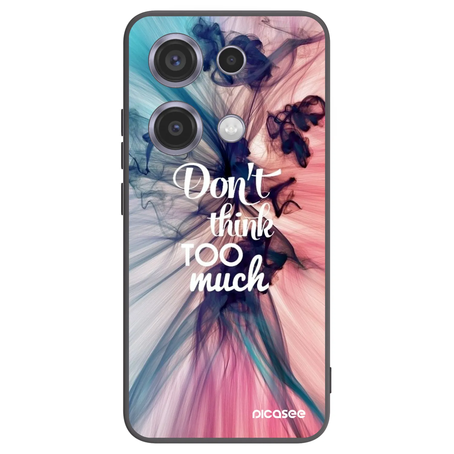 Picasee crna silikonska maskica za Xiaomi Redmi Note 14S - Don't think TOO much