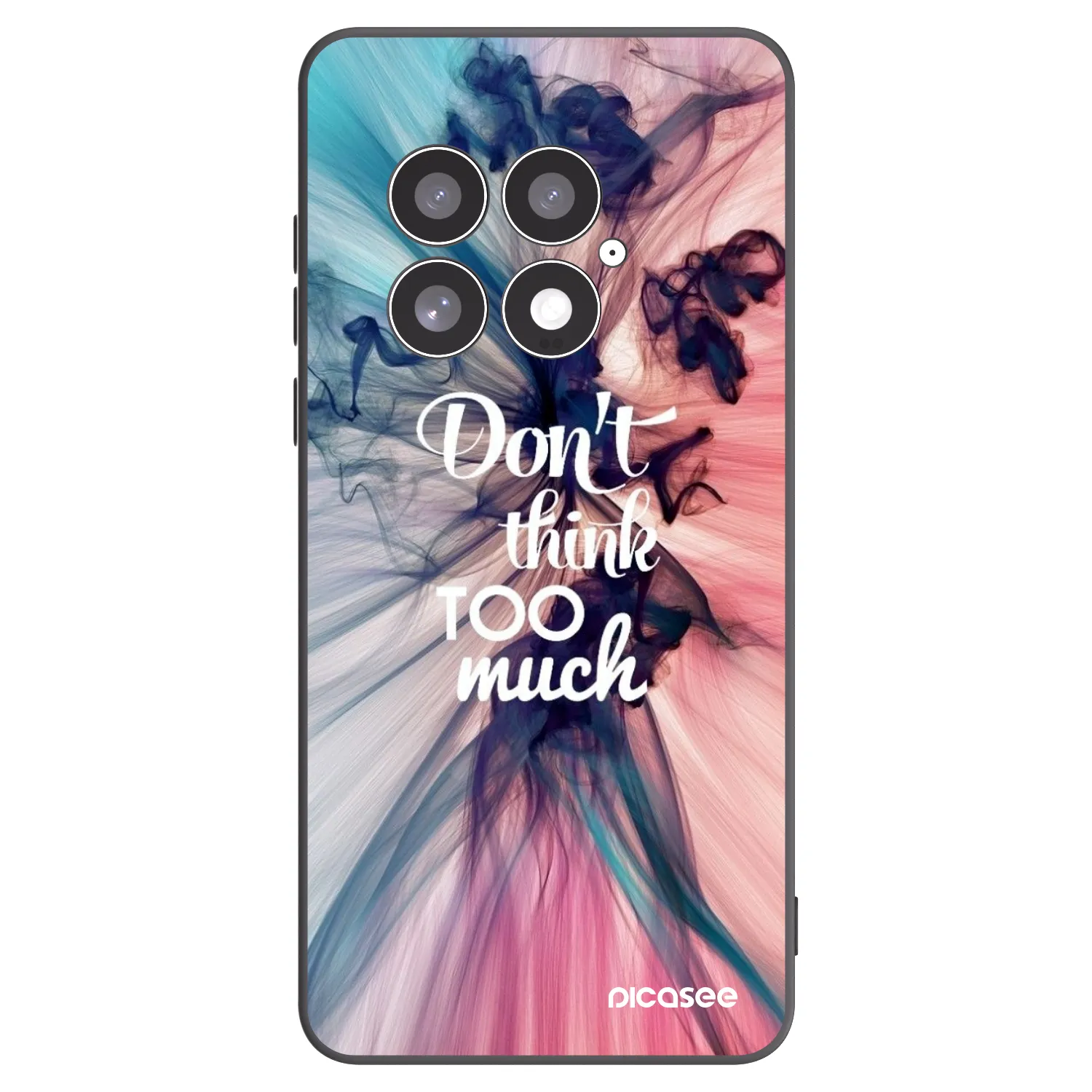 Picasee crna silikonska maskica za OnePlus 13 5G - Don't think TOO much