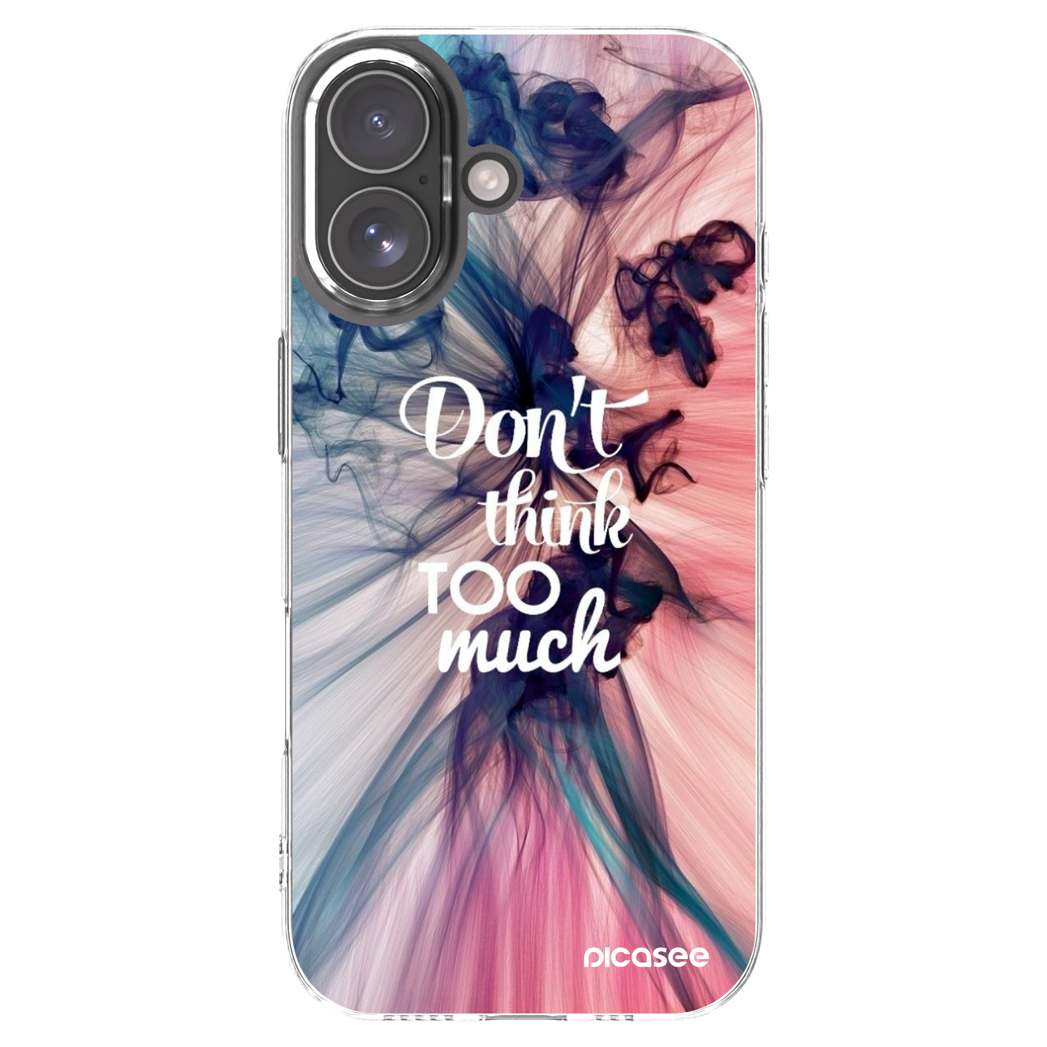 Picasee silikonska prozirna maskica za Apple iPhone 17 - Don't think TOO much