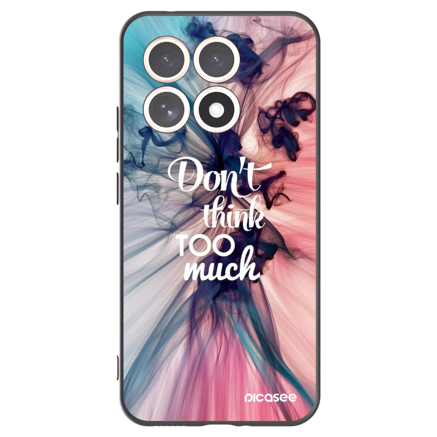 Picasee crna silikonska maskica za Xiaomi 15T - Don't think TOO much
