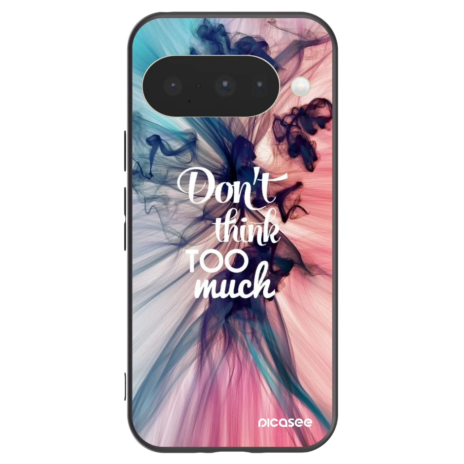 Picasee crna silikonska maskica za Google Pixel 10 - Don't think TOO much