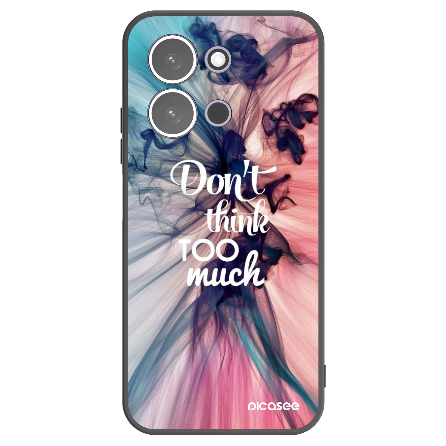 Picasee crna silikonska maskica za Xiaomi Redmi 15C 5G - Don't think TOO much