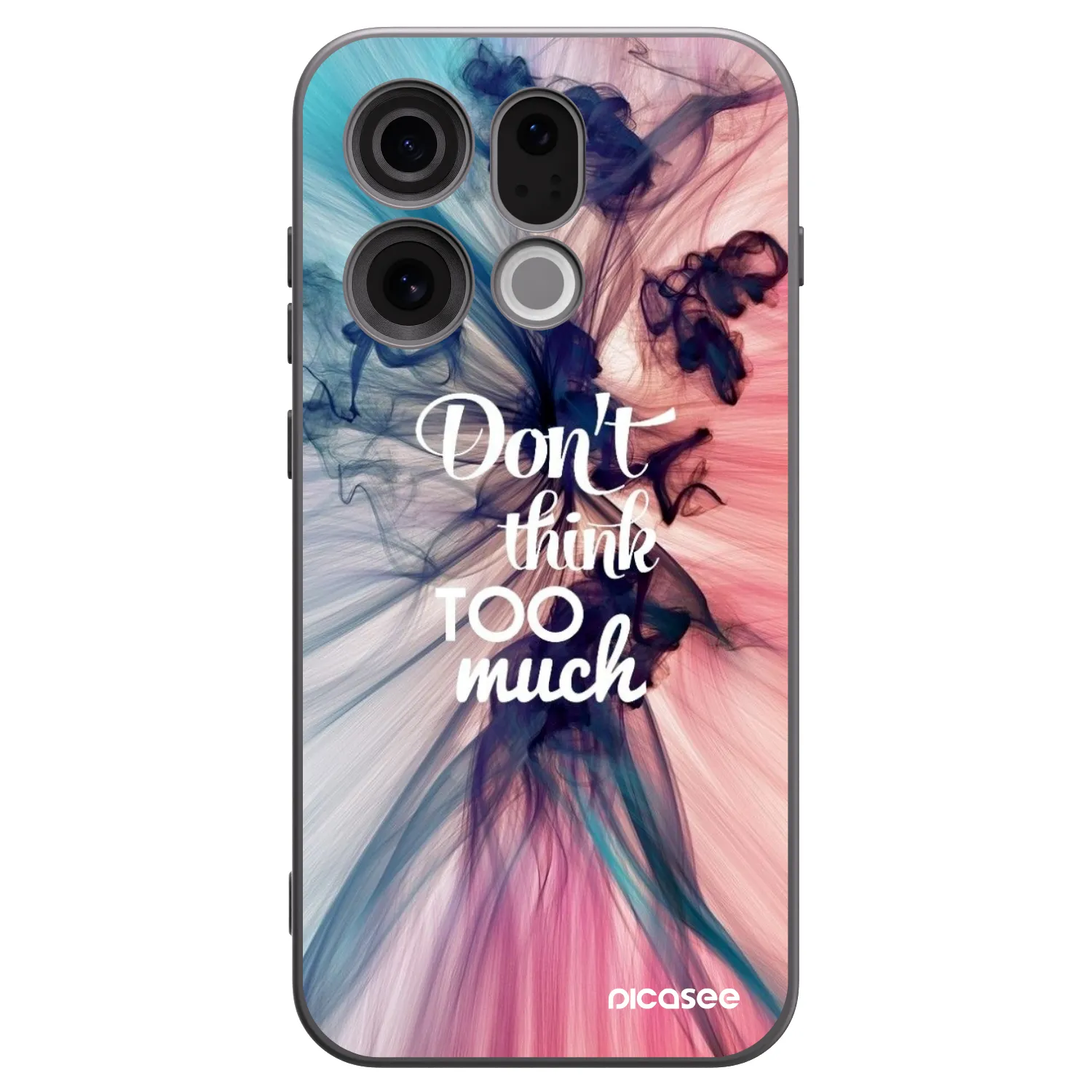 Picasee crna silikonska maskica za OPPO Find X9 - Don't think TOO much