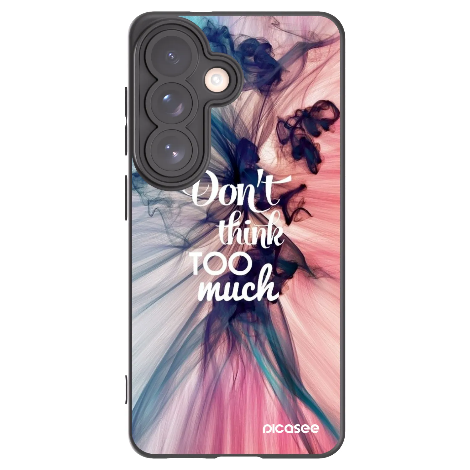 Picasee crna silikonska maskica za Samsung Galaxy S26 - Don't think TOO much