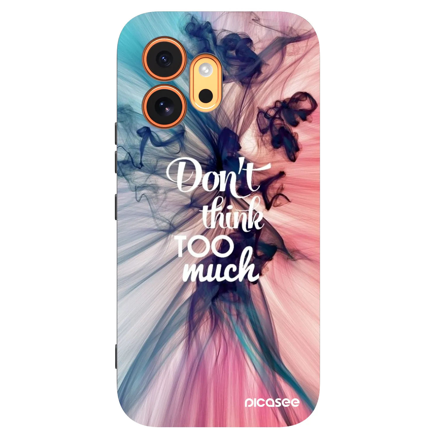 Picasee crna silikonska maskica za Honor 600 - Don't think TOO much
