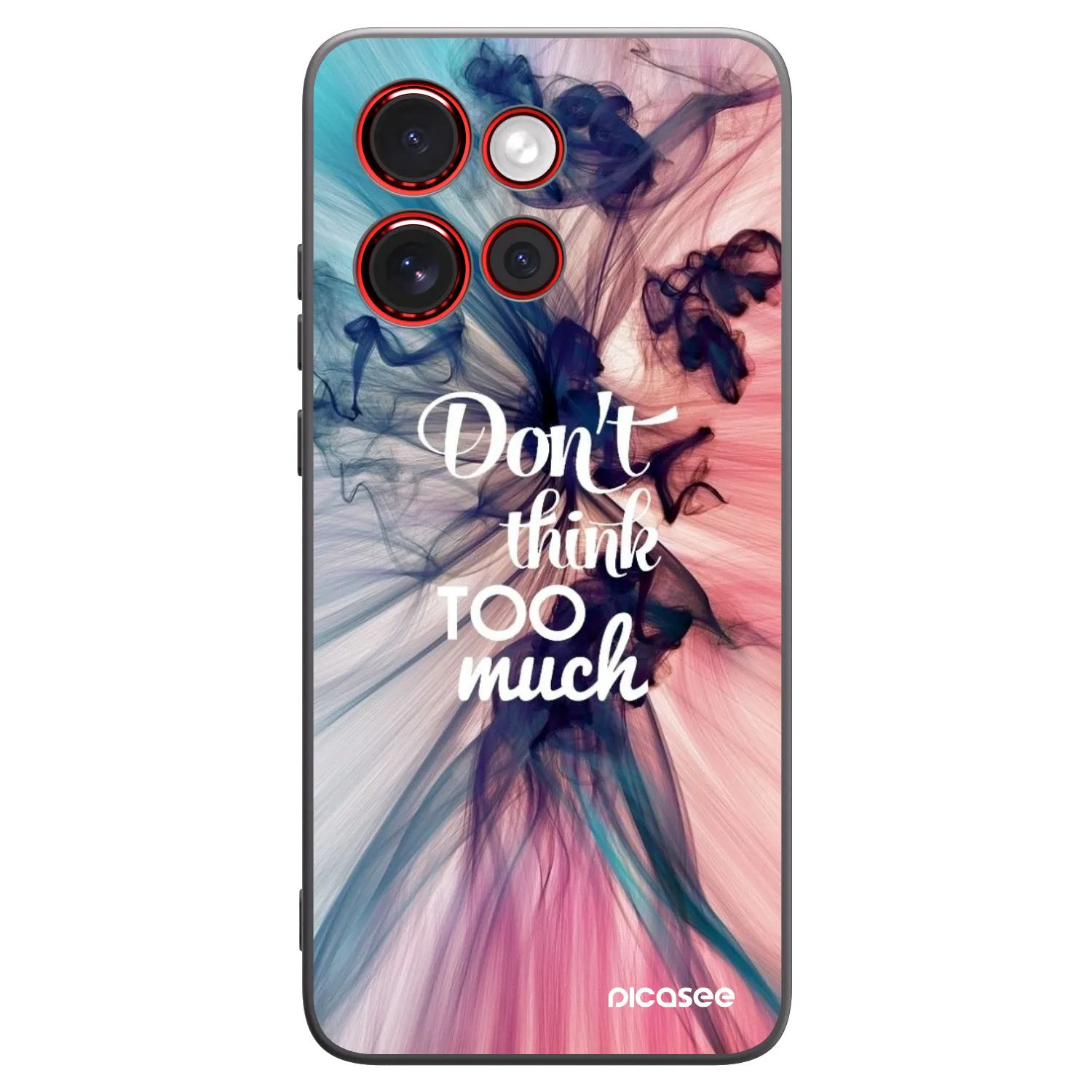 Picasee crna silikonska maskica za Motorola Edge 60 Neo 5G - Don't think TOO much
