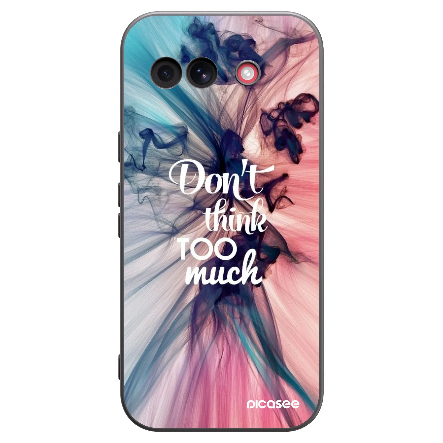 Picasee crna silikonska maskica za Google Pixel 10a - Don't think TOO much