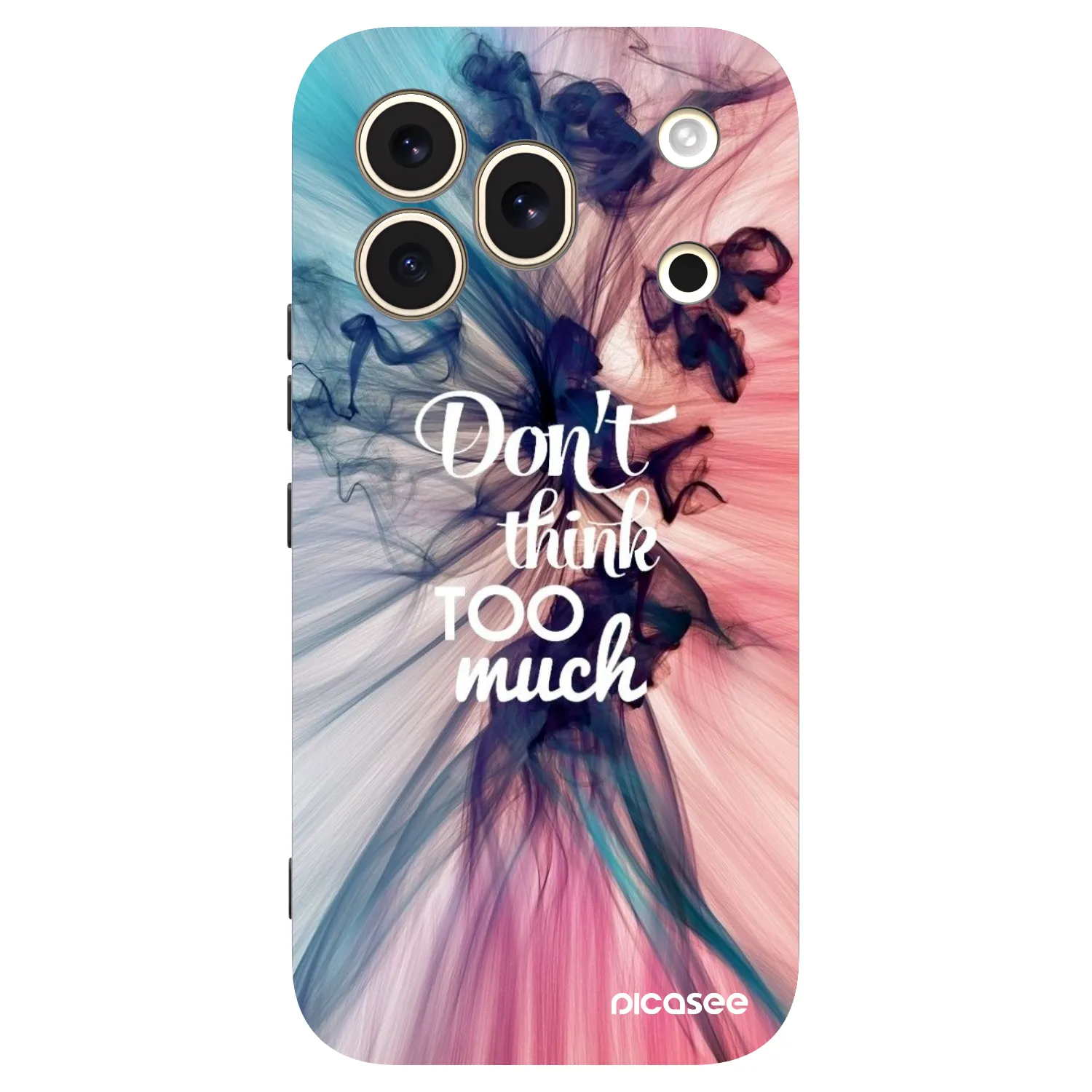Picasee crna silikonska maskica za Honor 600 Pro - Don't think TOO much