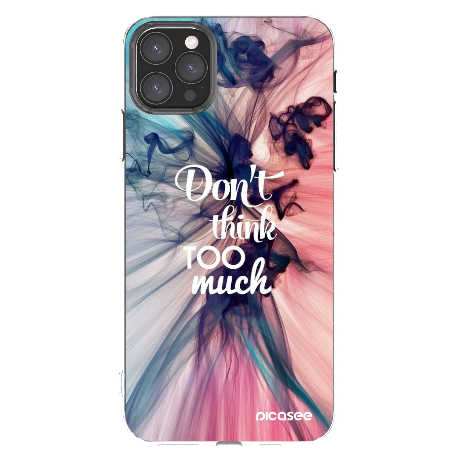 Picasee silikonska prozirna maskica za Apple iPhone 11 Pro Max - Don't think TOO much