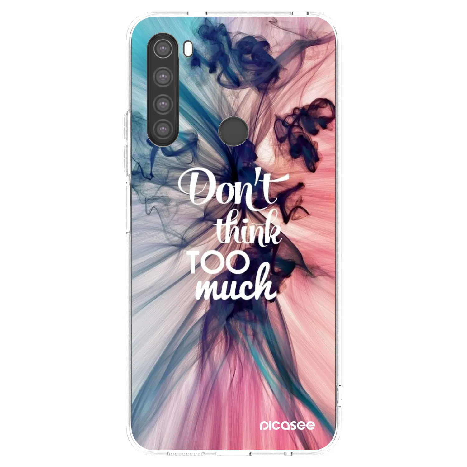 Picasee silikonska prozirna maskica za Xiaomi Redmi Note 8 - Don't think TOO much
