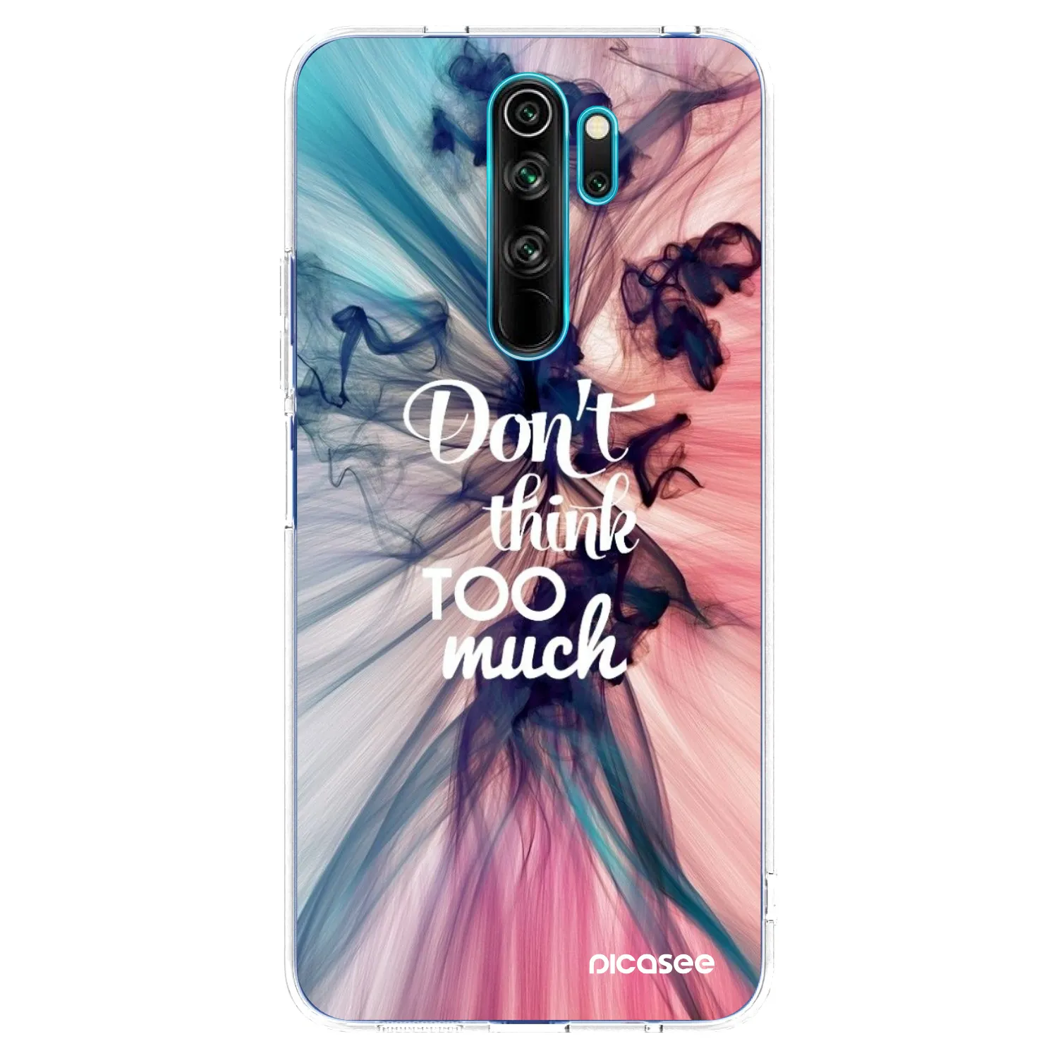 Picasee silikonska prozirna maskica za Xiaomi Redmi Note 8 Pro - Don't think TOO much