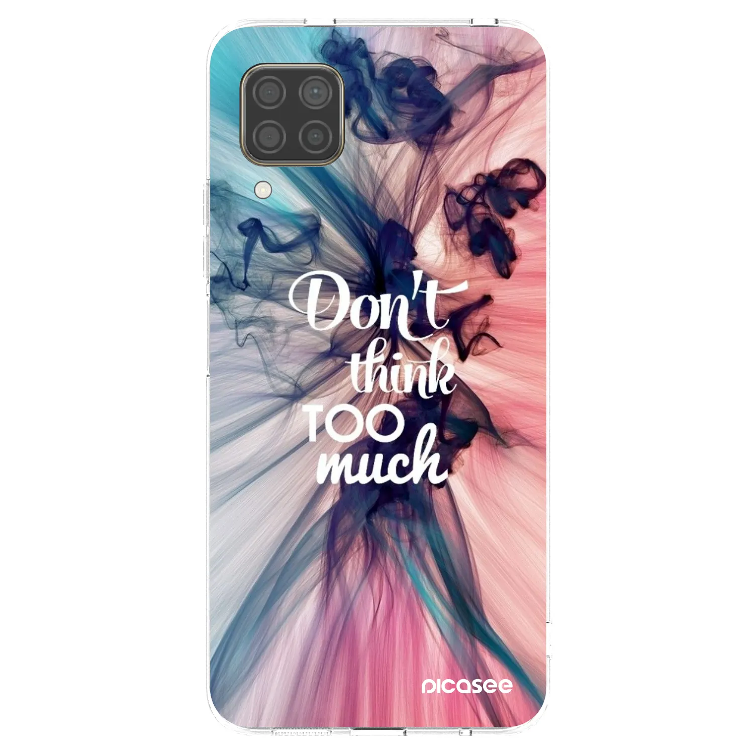 Picasee silikonska prozirna maskica za Huawei P40 Lite - Don't think TOO much