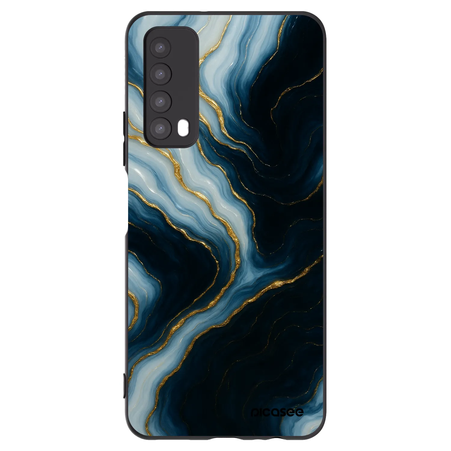 Picasee crna silikonska maskica za Huawei P Smart 2021 - Luna