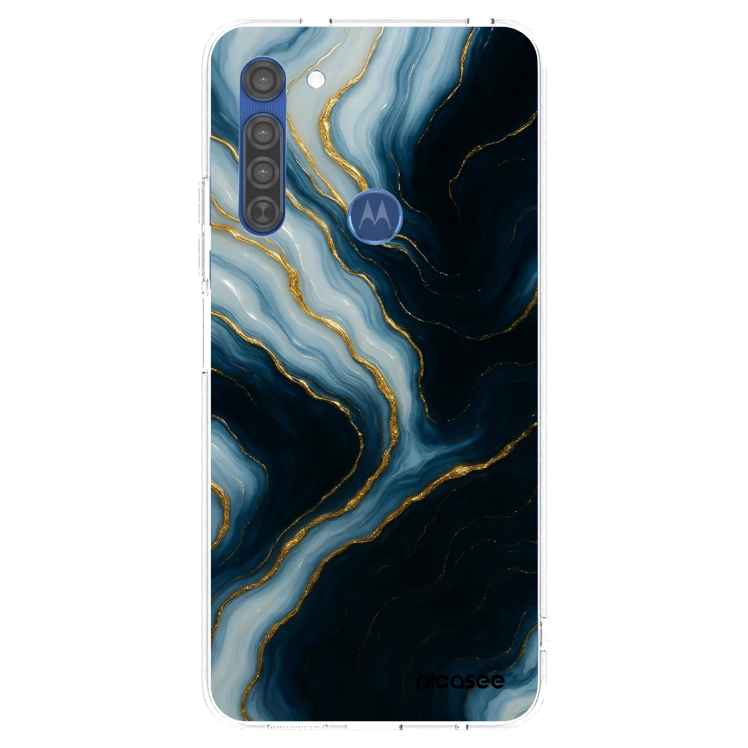 Picasee silikonska prozirna maskica za Motorola Moto G8 - Luna
