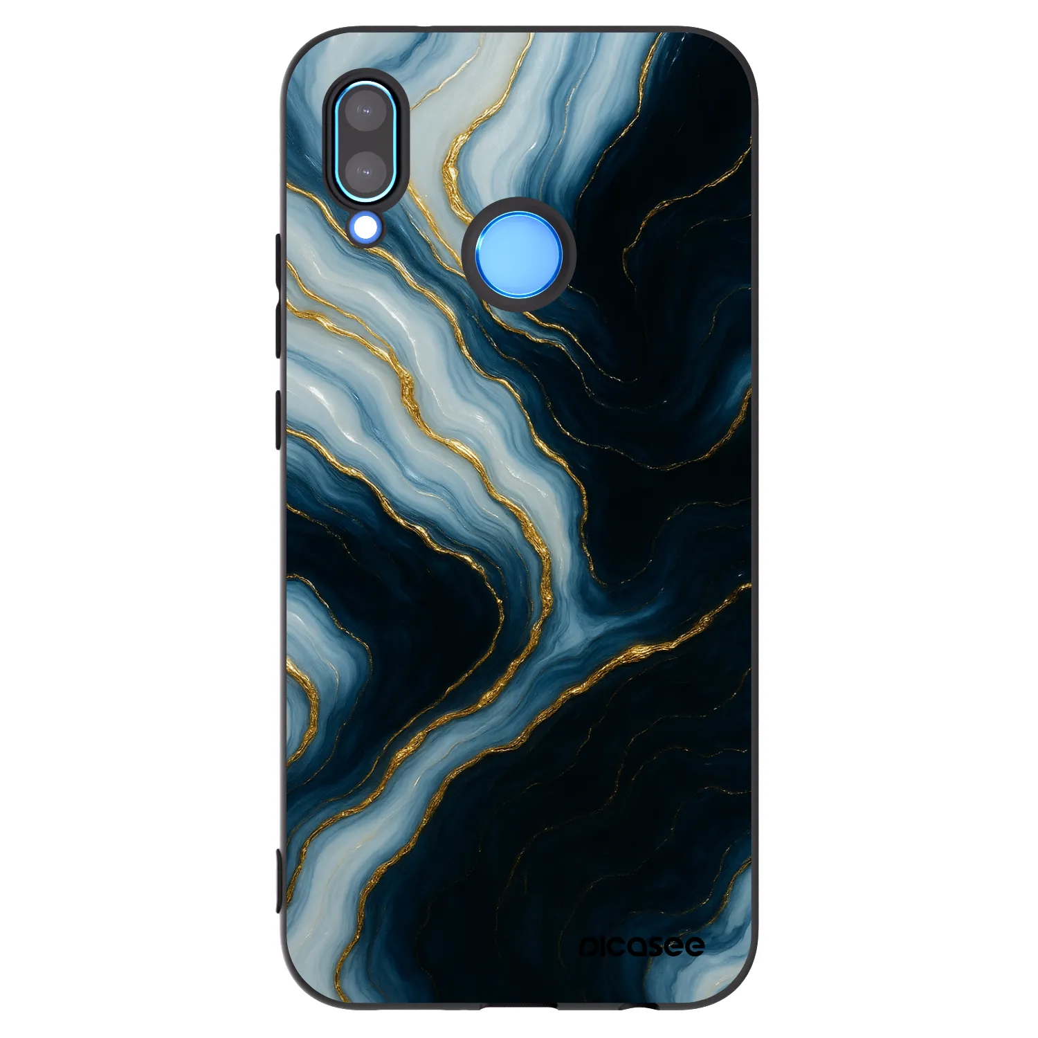 Picasee crna silikonska maskica za Huawei P20 Lite - Luna