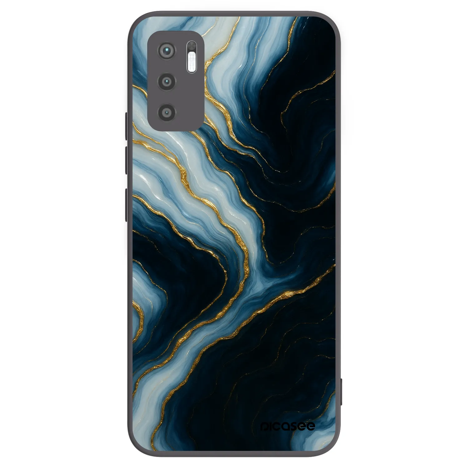 Picasee crna silikonska maskica za Xiaomi Redmi Note 10 5G - Luna