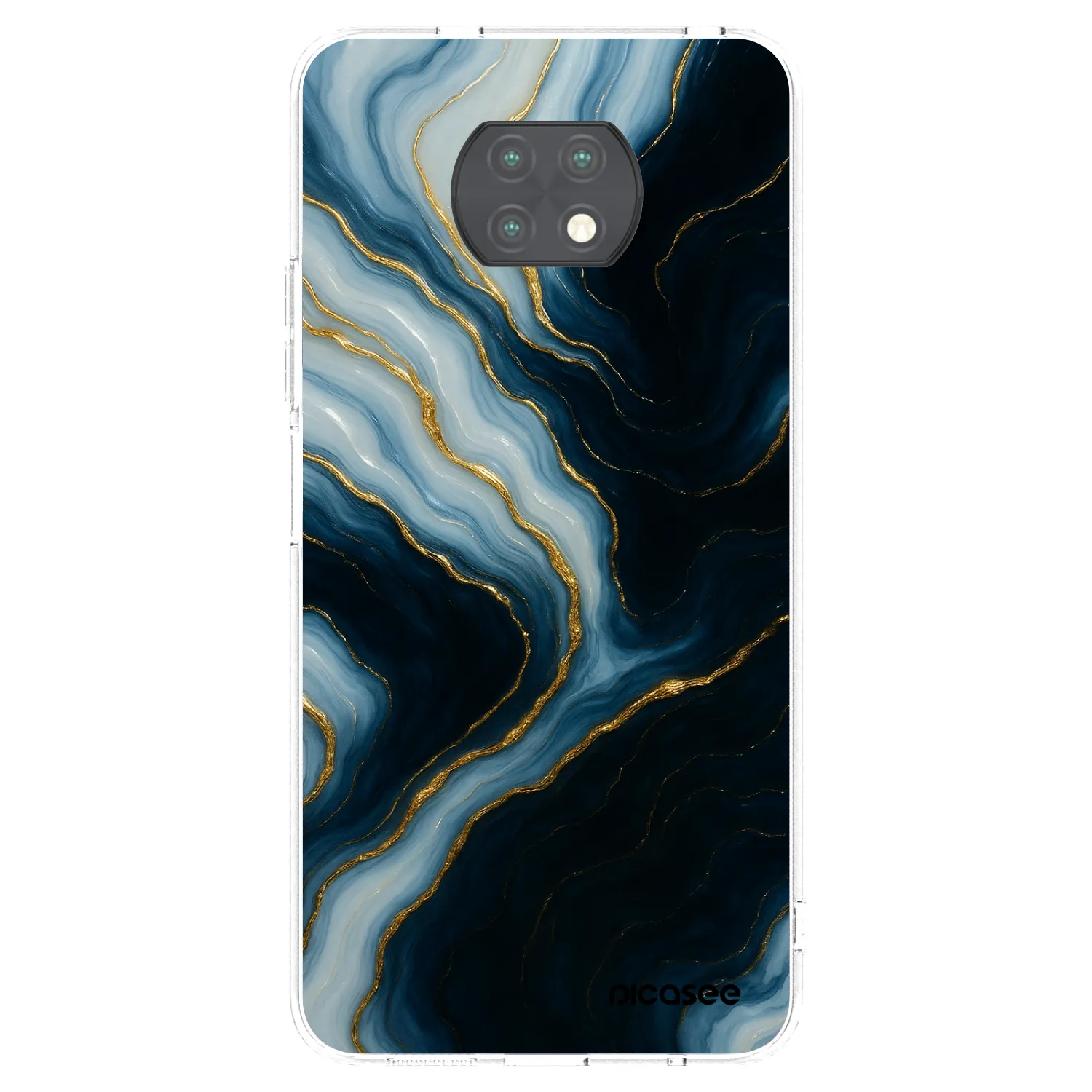 Picasee silikonska prozirna maskica za Xiaomi Redmi Note 9T - Luna