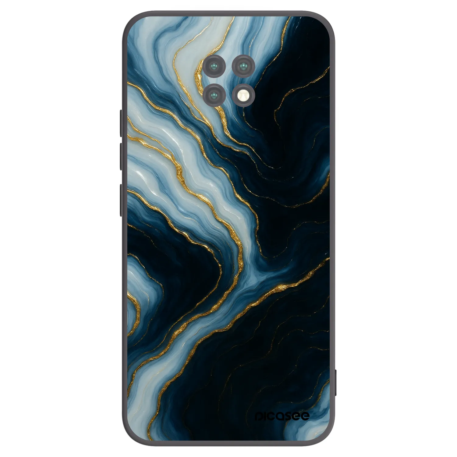 Picasee crna silikonska maskica za Xiaomi Redmi Note 9T - Luna