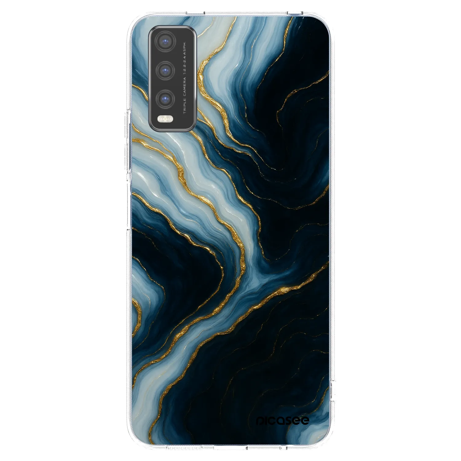 Picasee silikonska prozirna maskica za Vivo Y20s - Luna