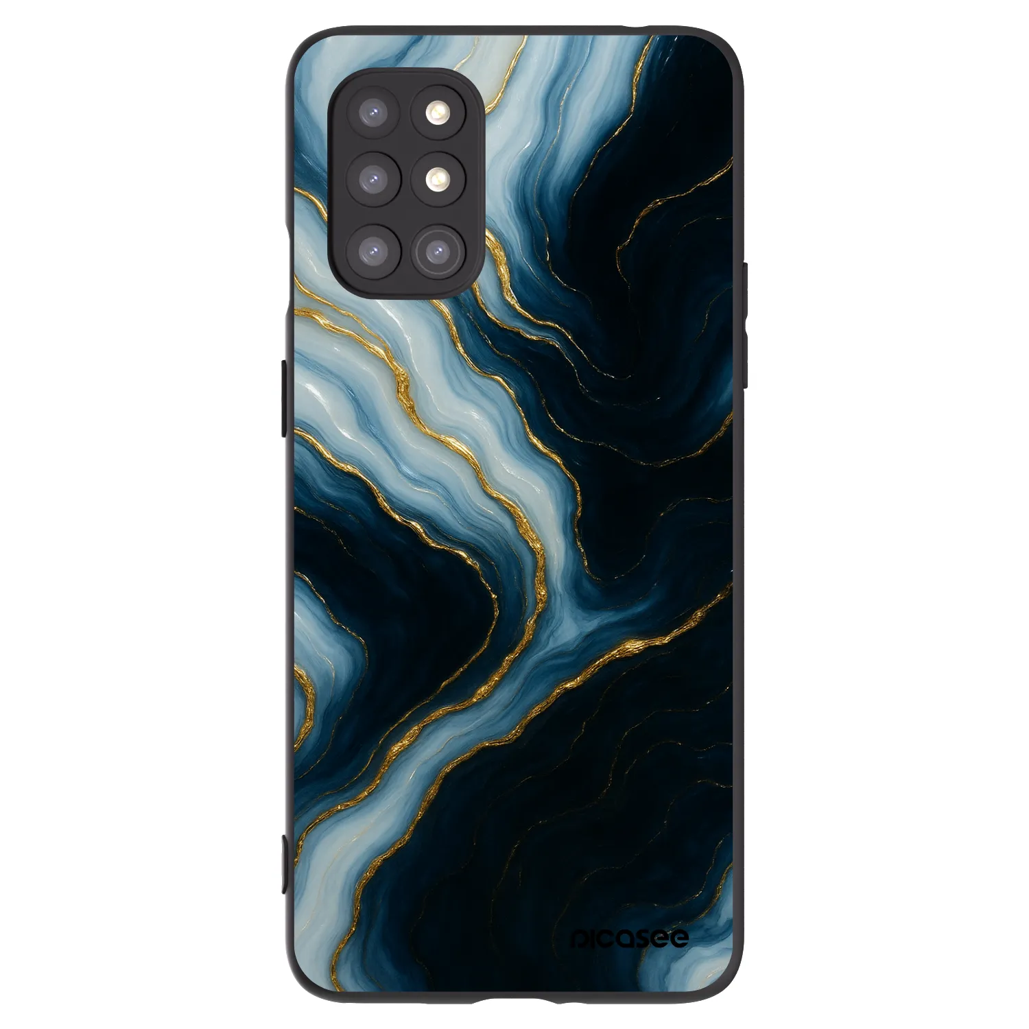 Picasee crna silikonska maskica za OnePlus 8T - Luna