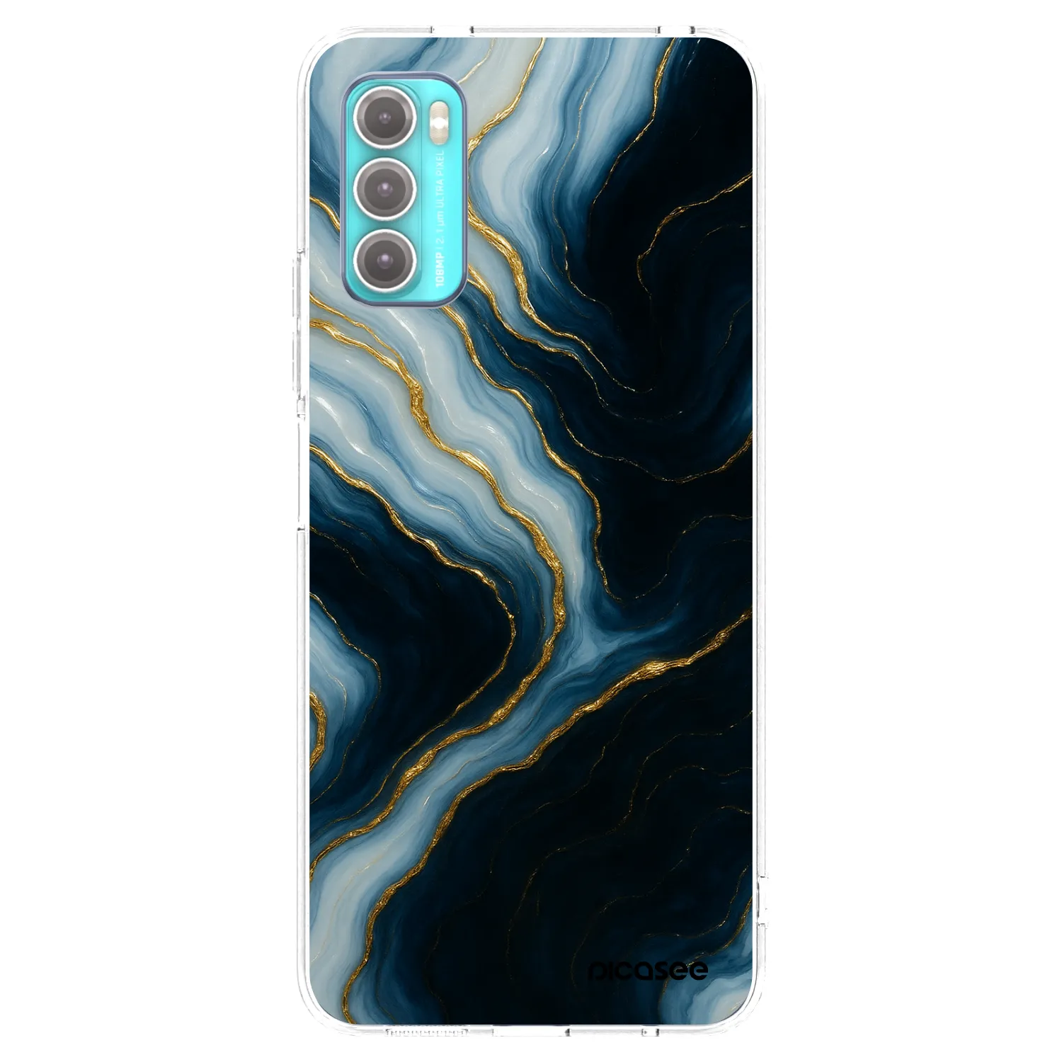 Picasee silikonska prozirna maskica za Motorola Moto G60 - Luna