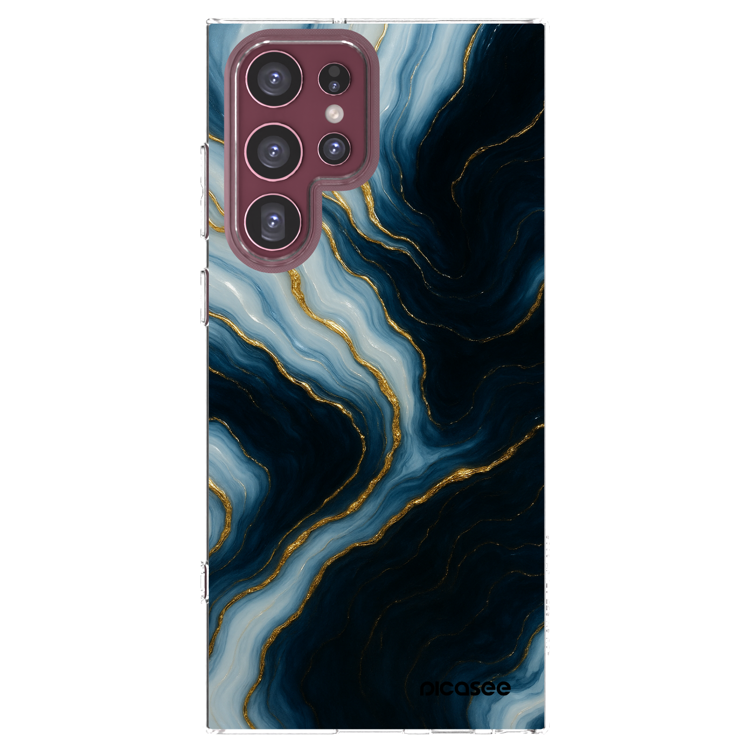Picasee silikonska prozirna maskica za Samsung Galaxy S22 Ultra 5G - Luna